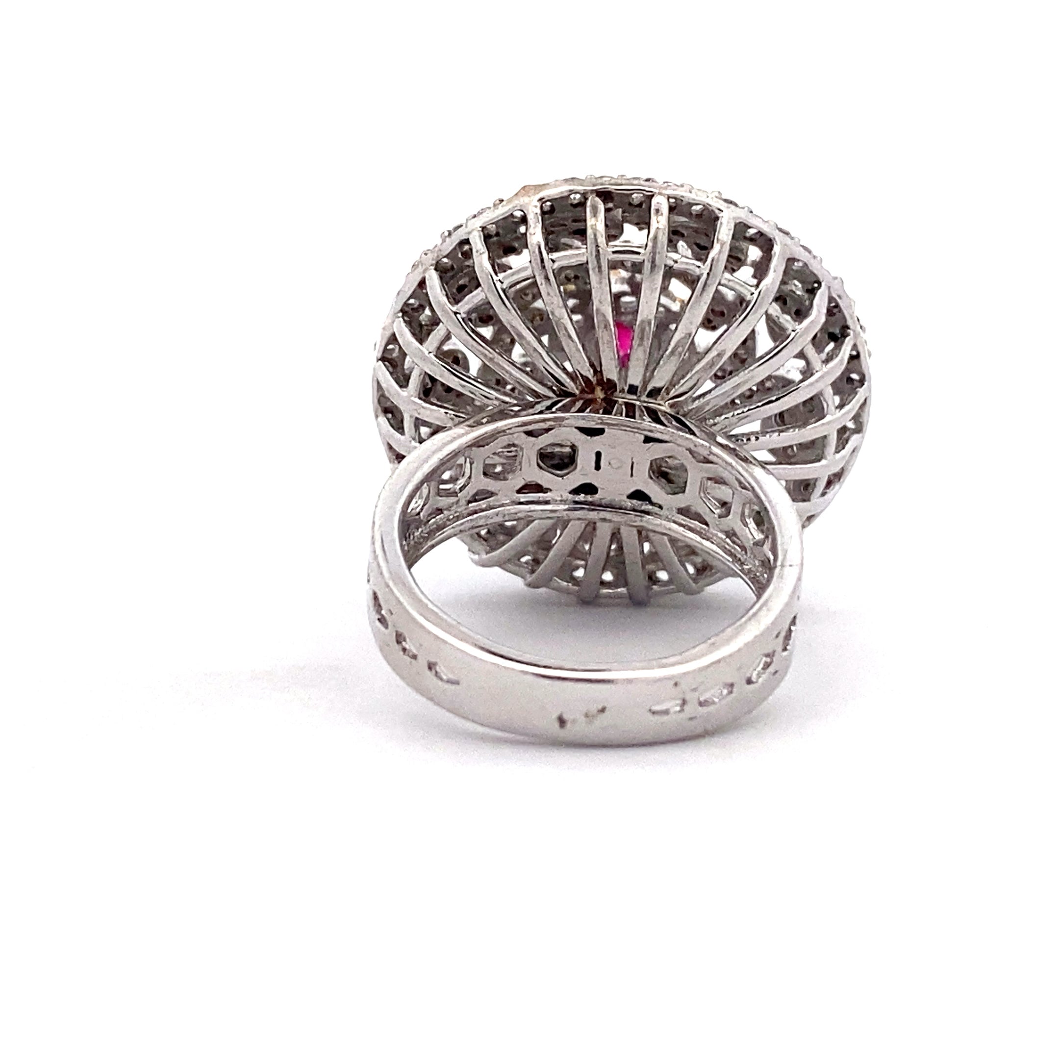 Round Filigree Halo Ring