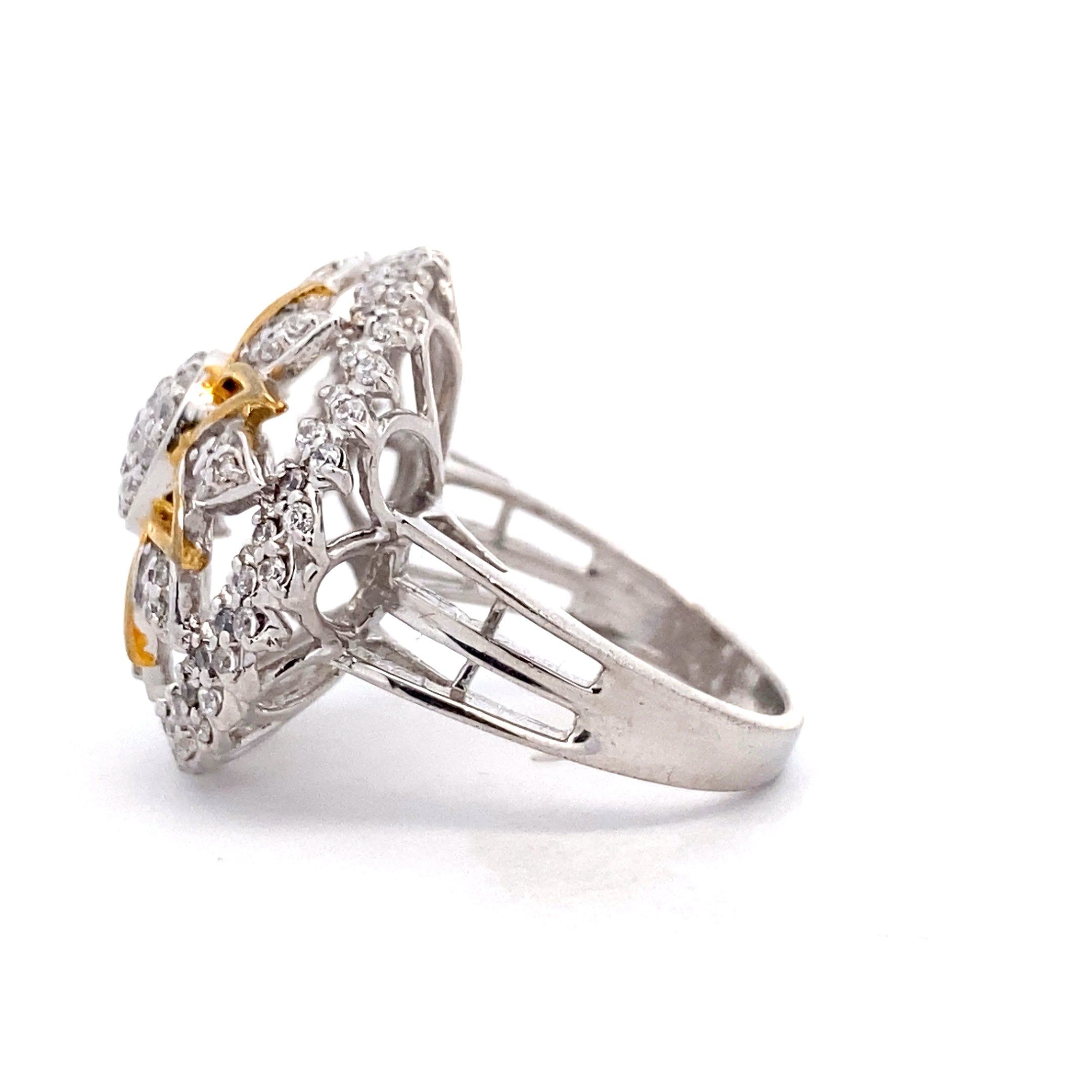Sunflower Cluster Ring