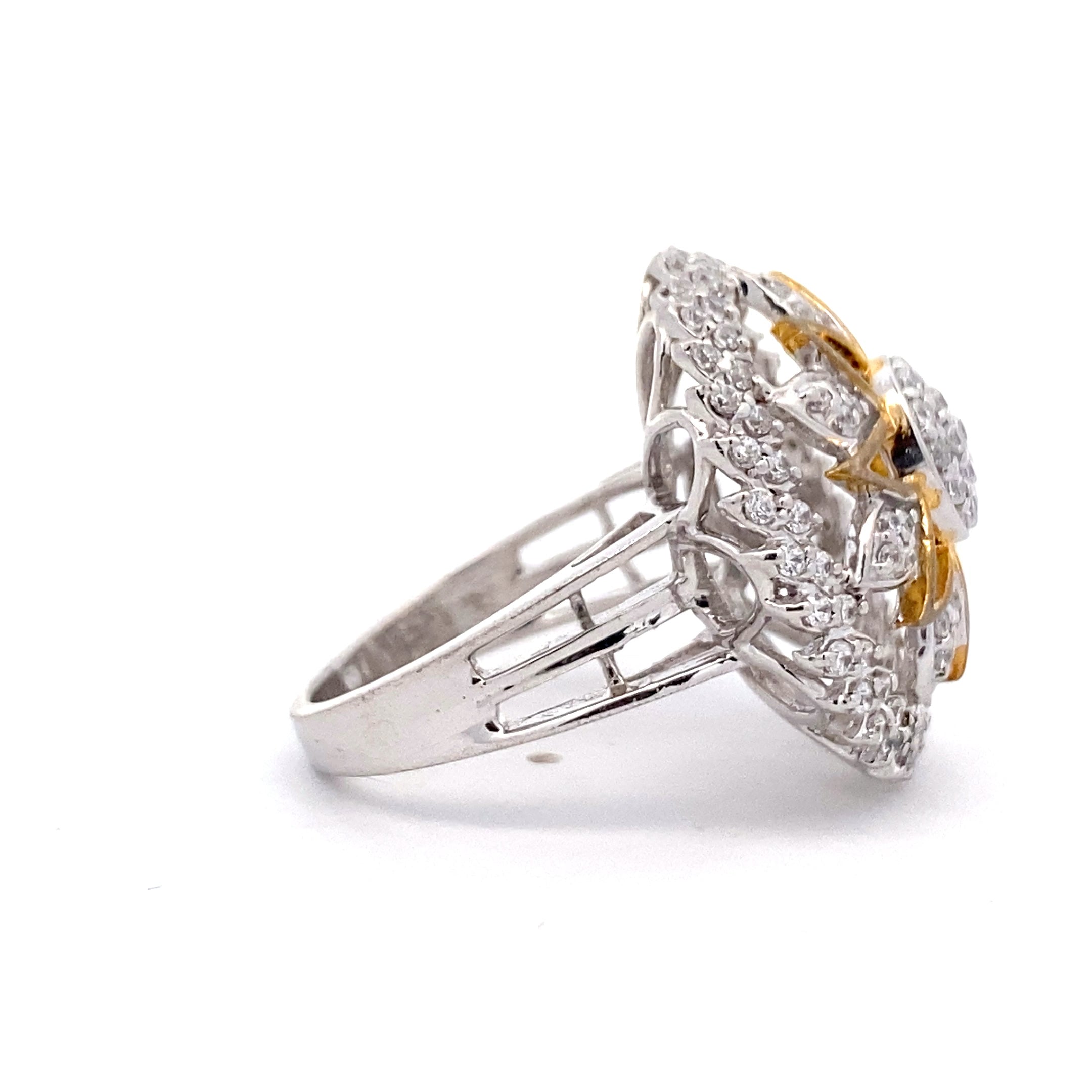 Sunflower Cluster Ring