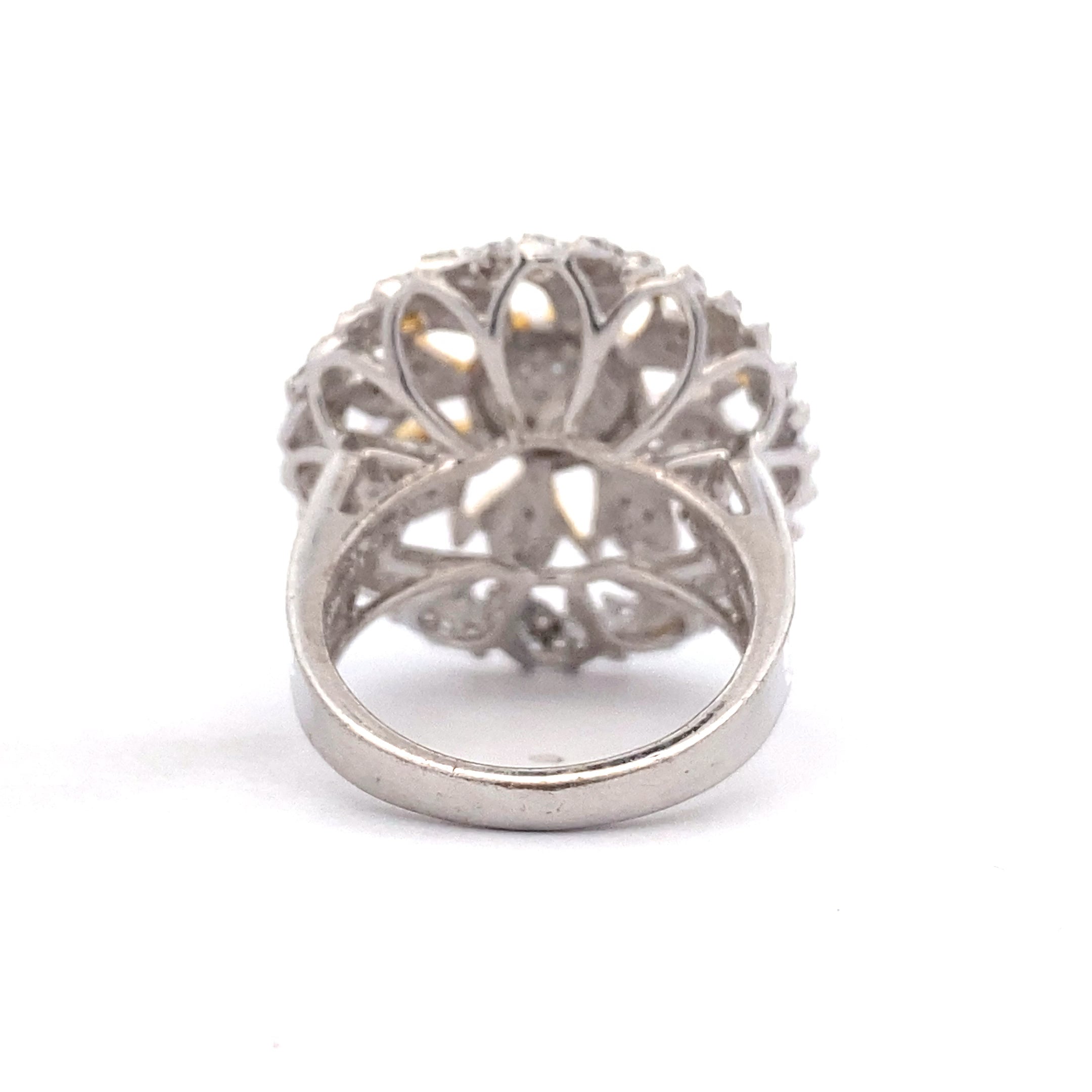 Sunflower Cluster Ring