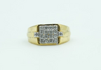 Men's Bold Pavé Signet Ring