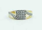 Men's Diagonal Accent Signet Ring