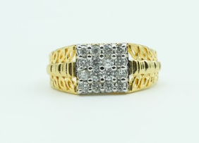 Men's Pavé Silver Ring