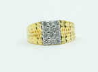 Men's Crystal Band Ring