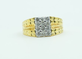 Men's Crystal Band Ring