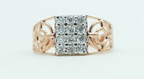 Men's Pavé Lattice Silver Ring