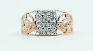 Men's Pavé Lattice Silver Ring