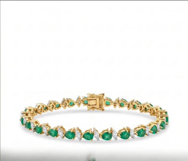 Pear & Marquise Tennis Bracelet