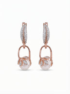 Pearl Leaf Earrings