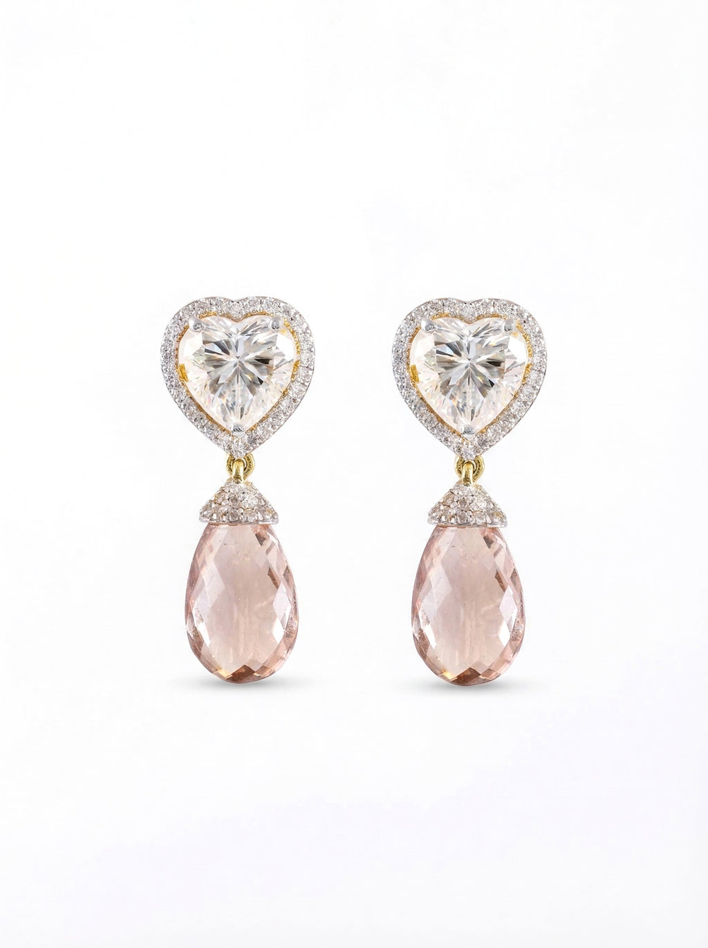 Heart & Blush Teardrop Earrings