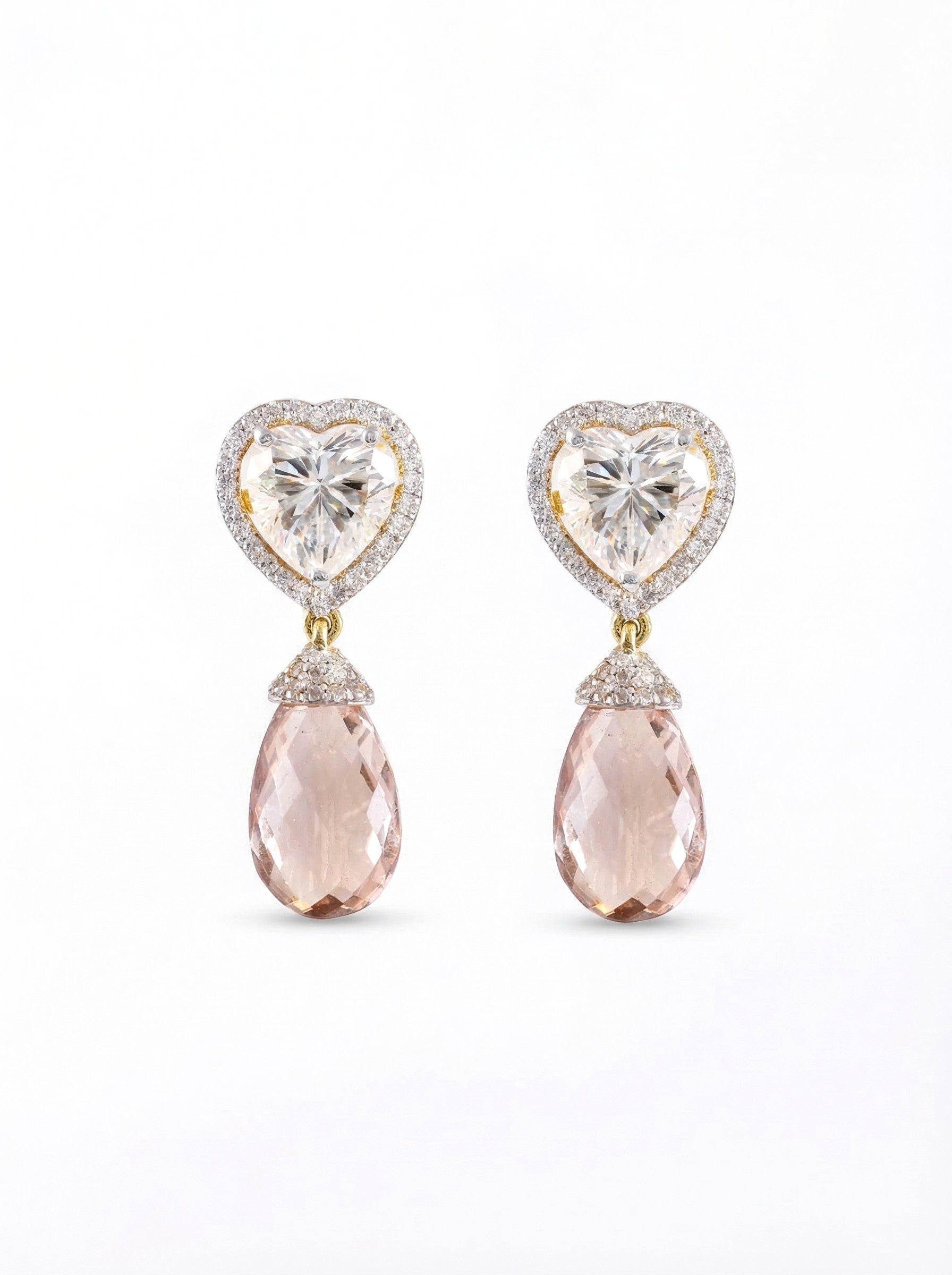 Heart & Blush Teardrop Earrings