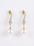 Twist Pearl Drop Earrings