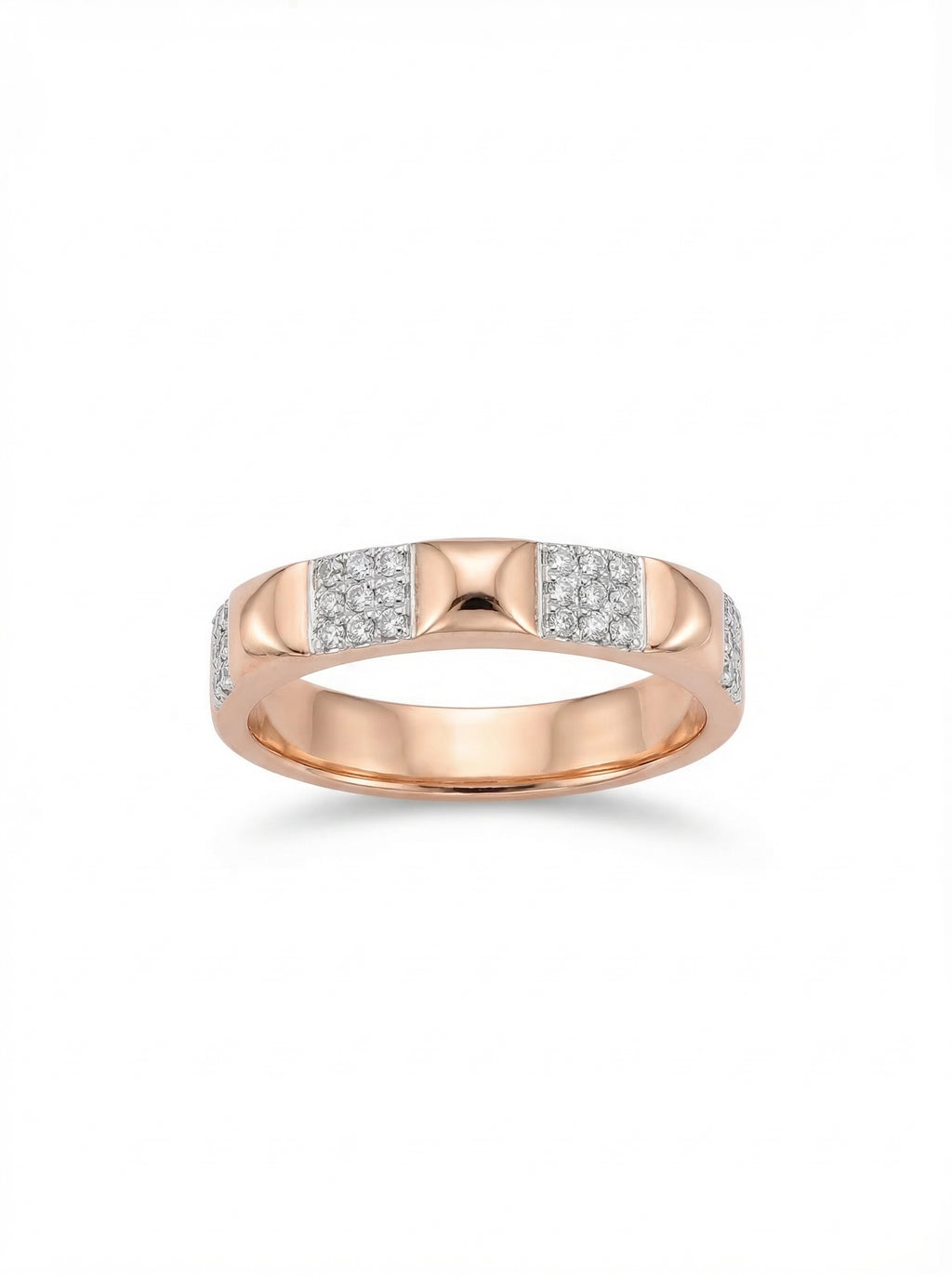 Pyramid Stud Pavé Band