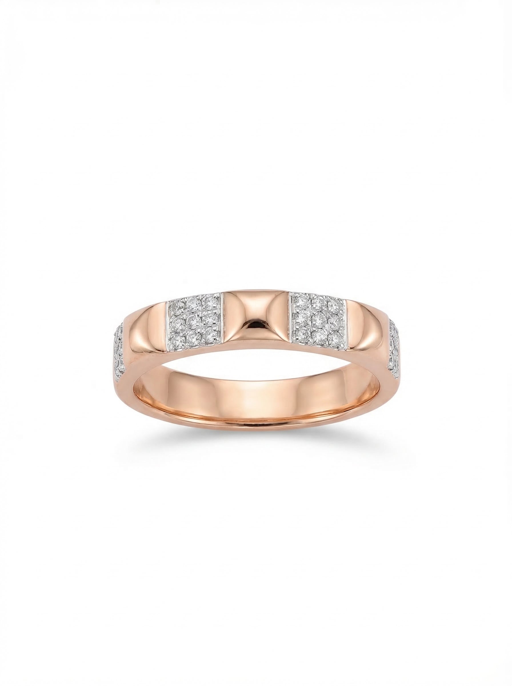 Pyramid Stud Pavé Band