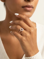 Rose Gold Spiral Disc Ring