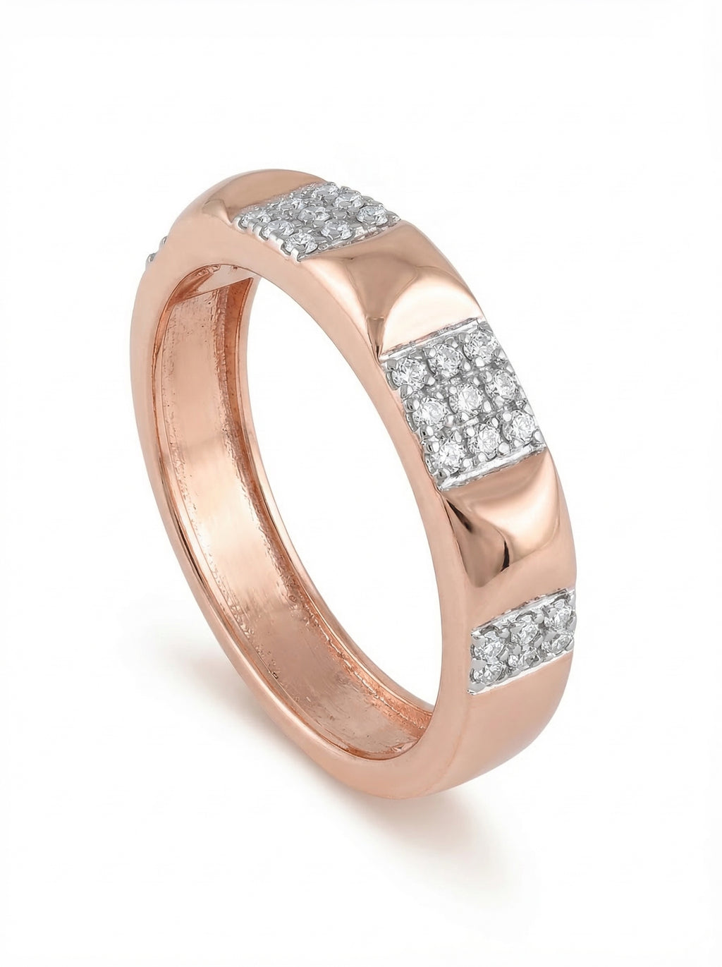 Pyramid Stud Pavé Band