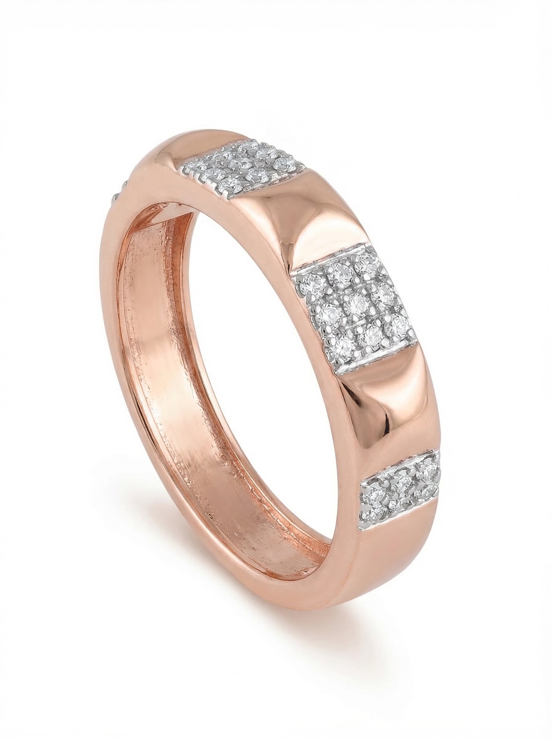 Pyramid Stud Pavé Band