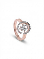 Diamond Elephant Circle Ring