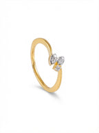 Marquise Petal Silver Ring