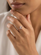 Starburst Cluster Silver Ring