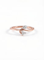 Moissanite Vine Leaf Ring