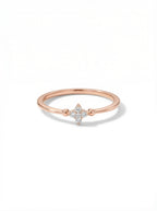 Quatrefoil Crystal Silver Ring