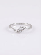 Twin Stone Twist Ring