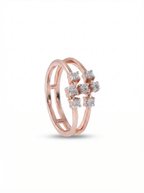 Double Band Moissanite Ring