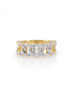 Full Pavé Chain Band Ring