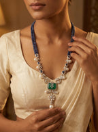 Sapphire Emerald Pearl Set