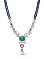 Sapphire Emerald Pearl Set