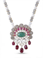 Emerald Ruby Bridal Set