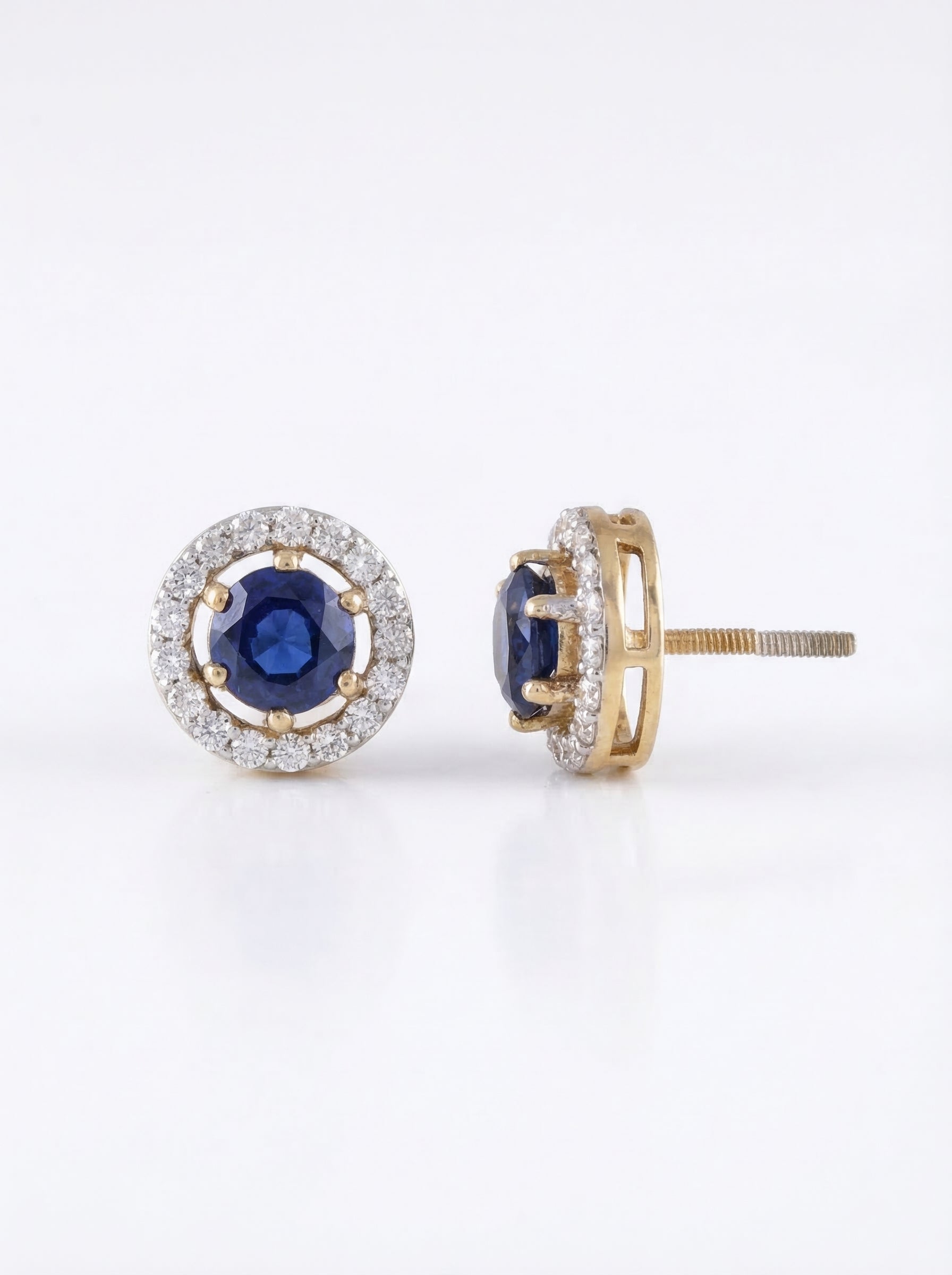 Sapphire Halo Set