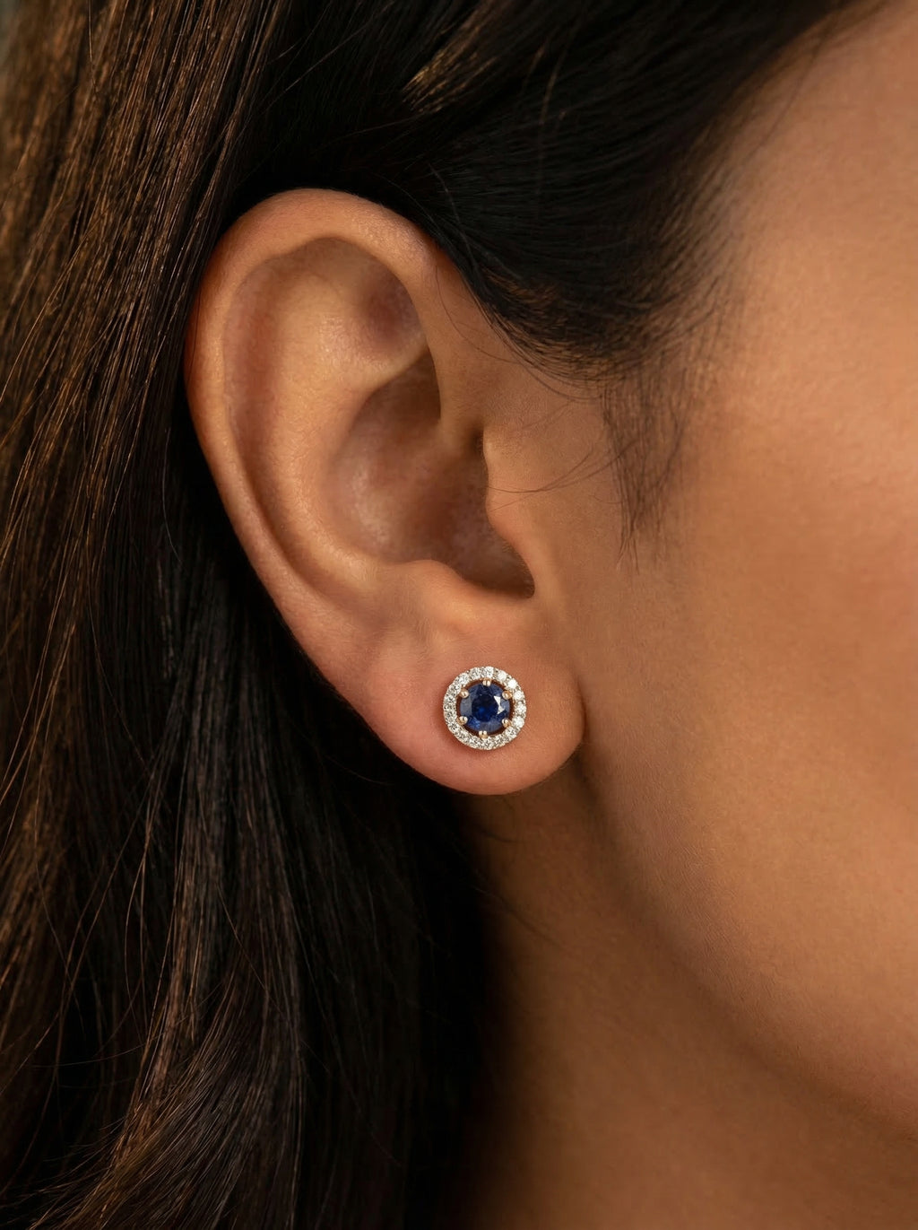 Sapphire Halo Set