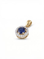 Sapphire Halo Set