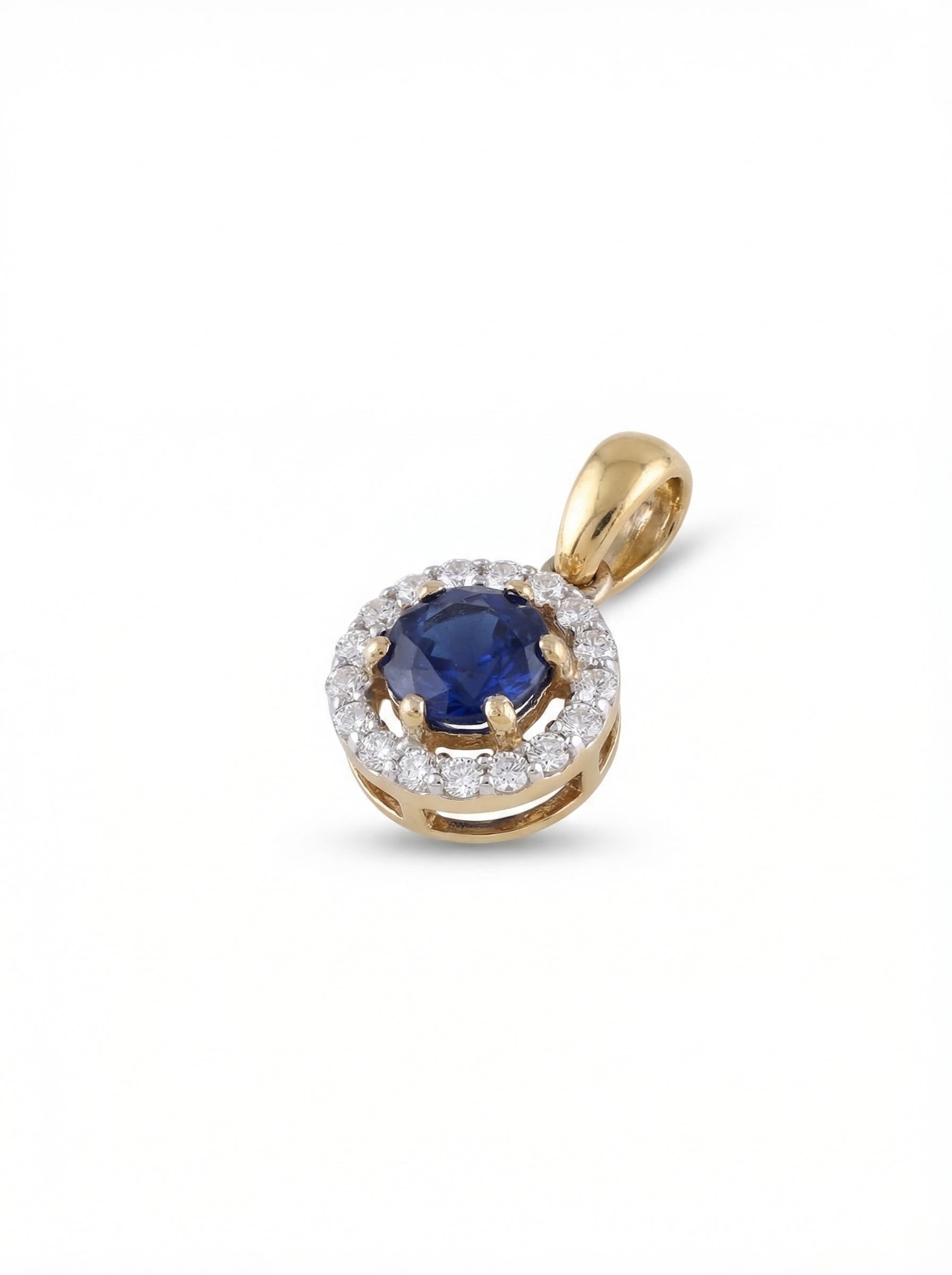 Sapphire Halo Set