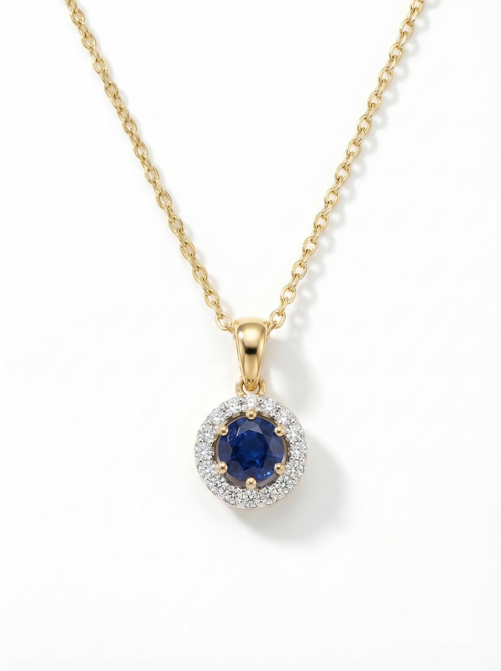 Sapphire Halo Set