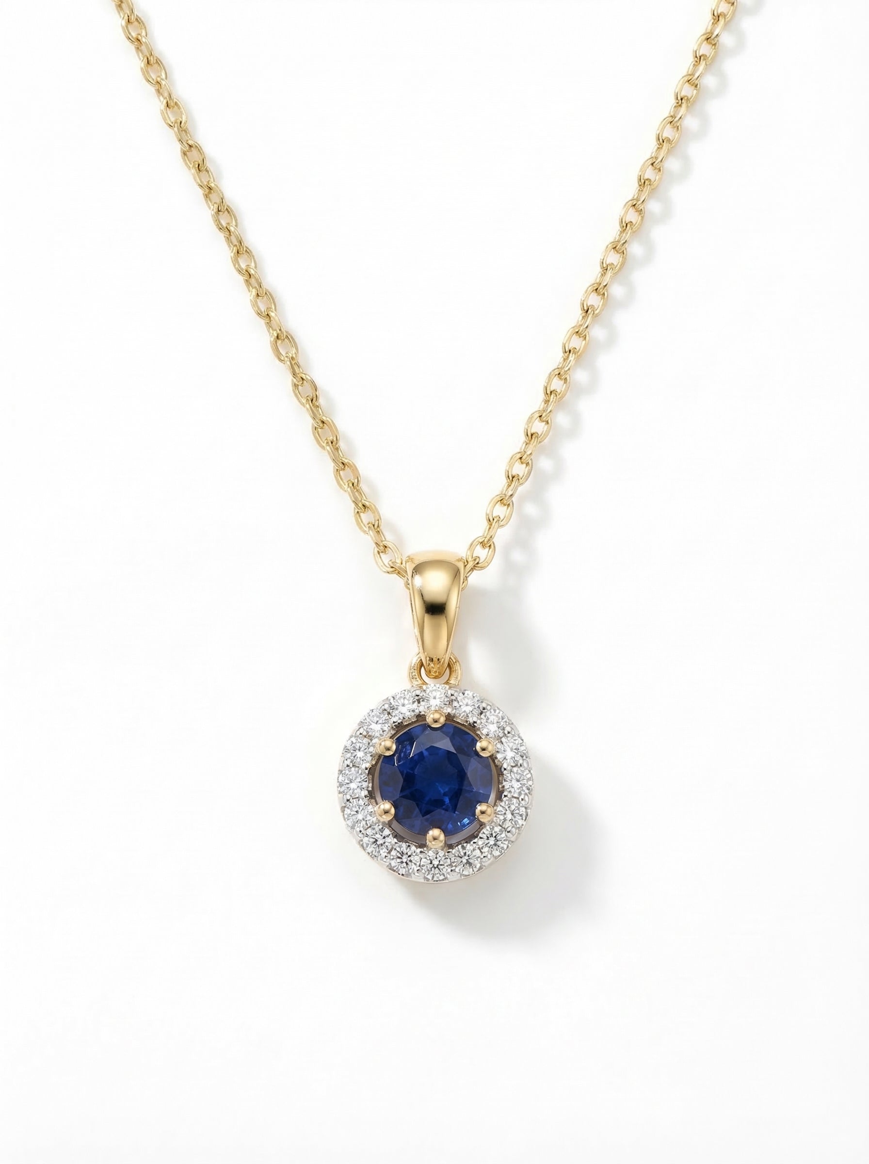 Sapphire Halo Set