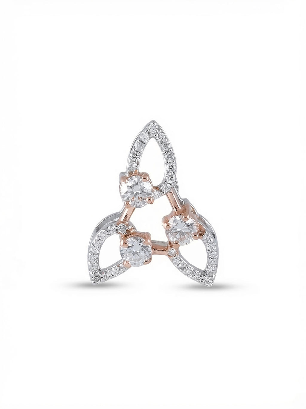 Trinity Crystal Silver Pendant