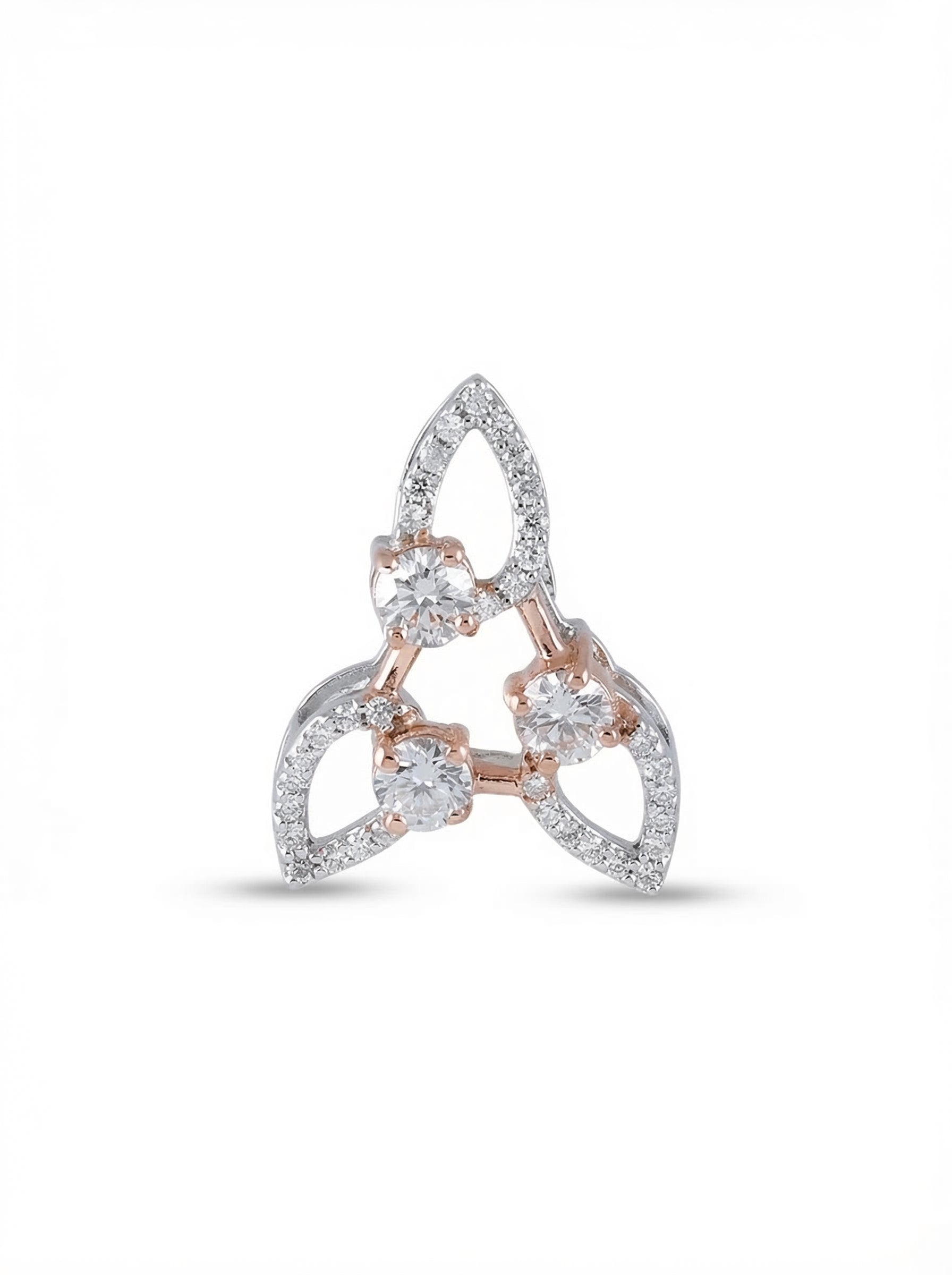 Trinity Crystal Silver Pendant