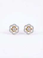 Floating Solitaire Floral Pendant