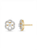 Floating Solitaire Floral Pendant