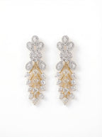 Crystal Floral Vine Drop Earrings