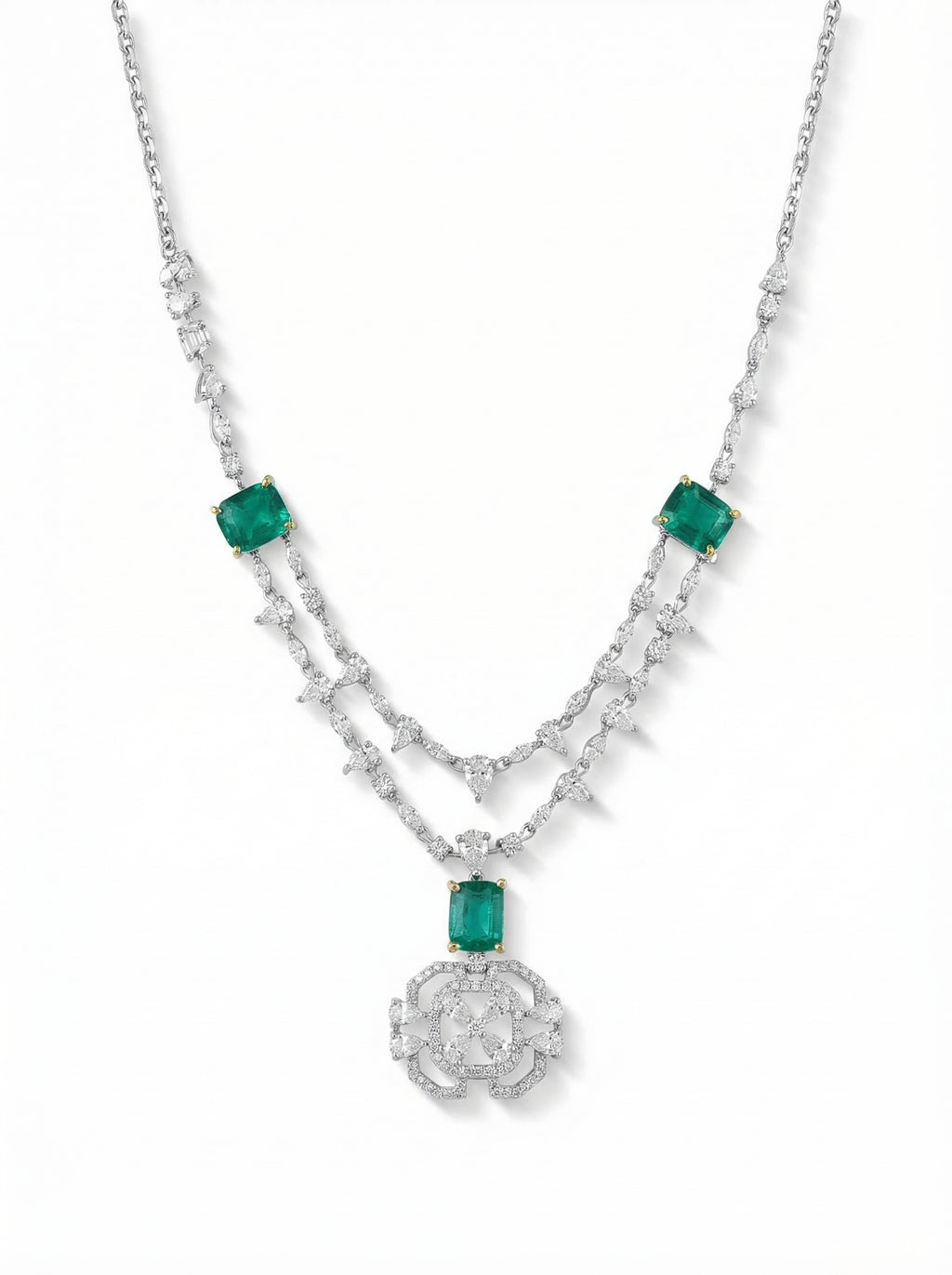 Lab Grown Emerald Set