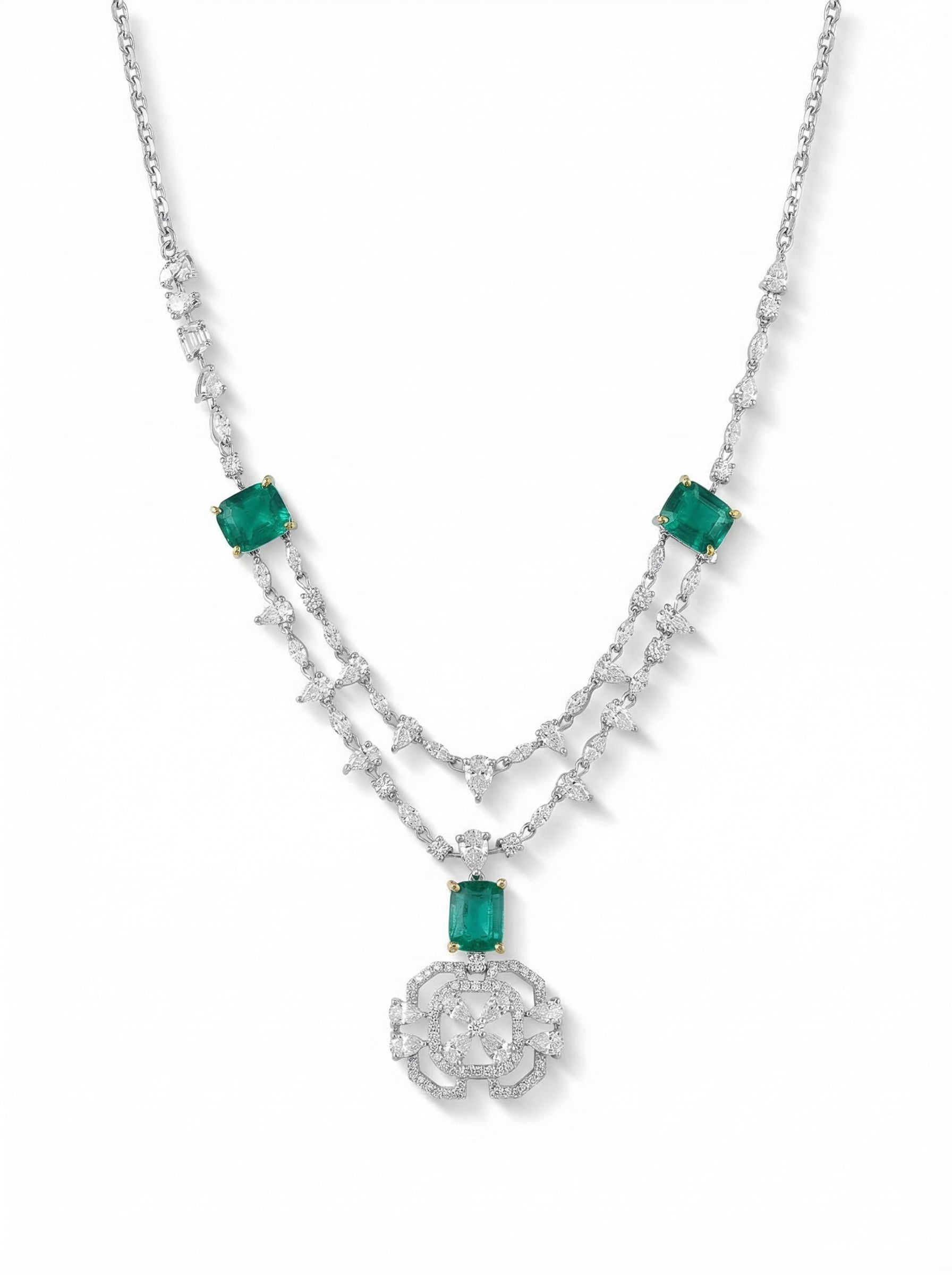 Lab Grown Emerald Set