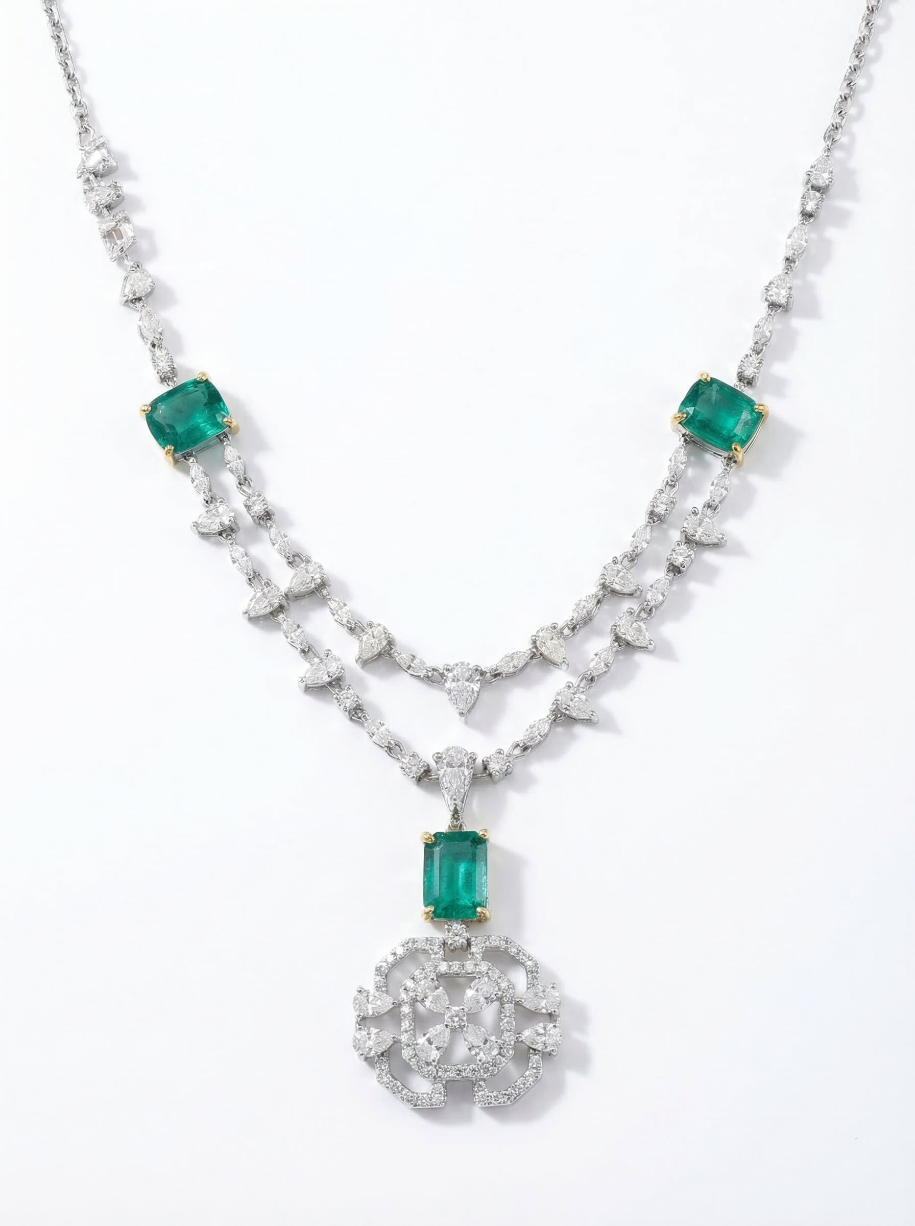 Lab Grown Emerald Set