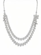 Double Strand Marquise Necklace
