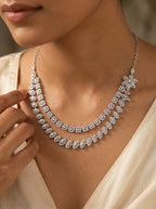 Double Strand Marquise Necklace