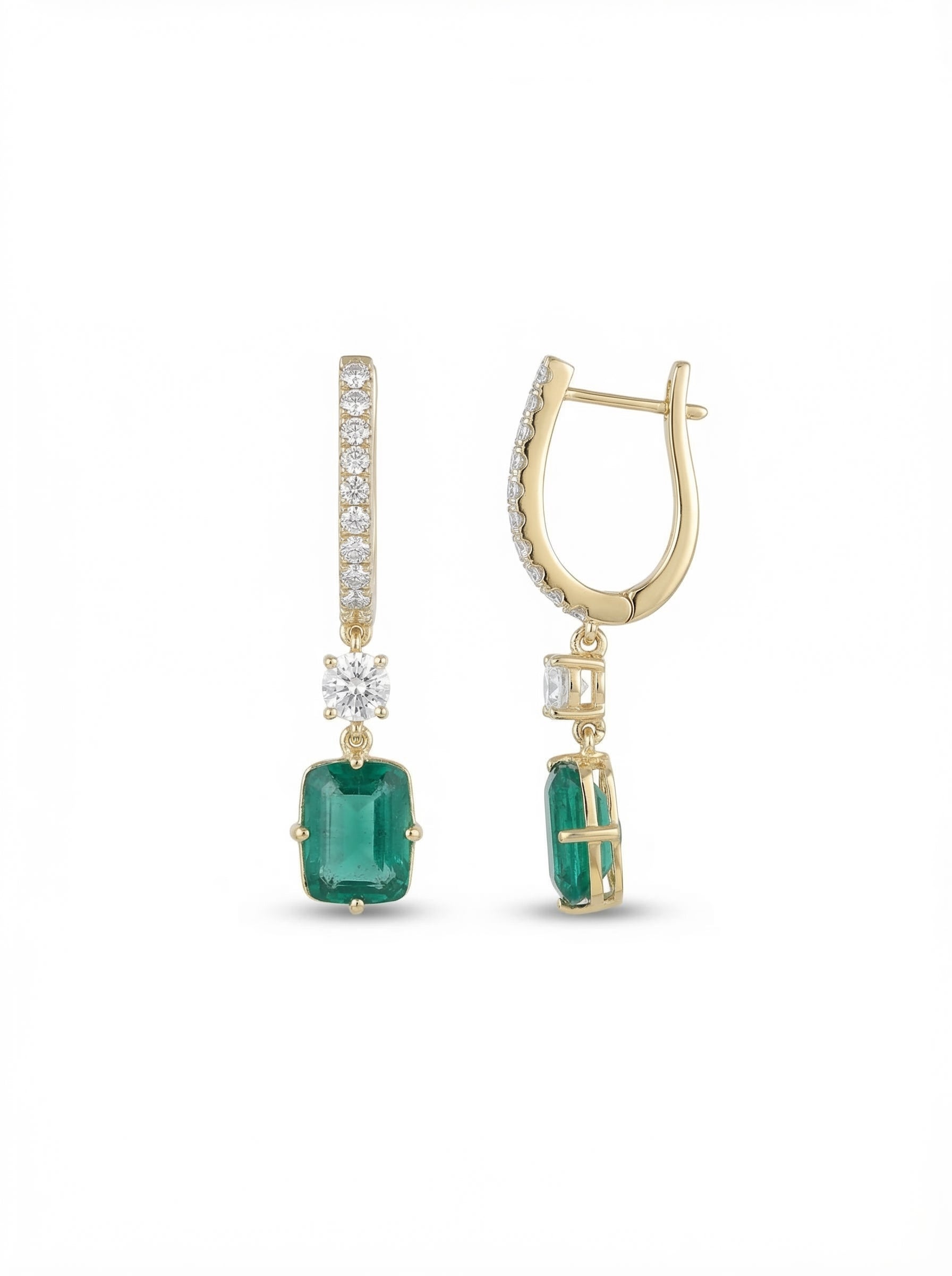 Crystal Huggie Earrings