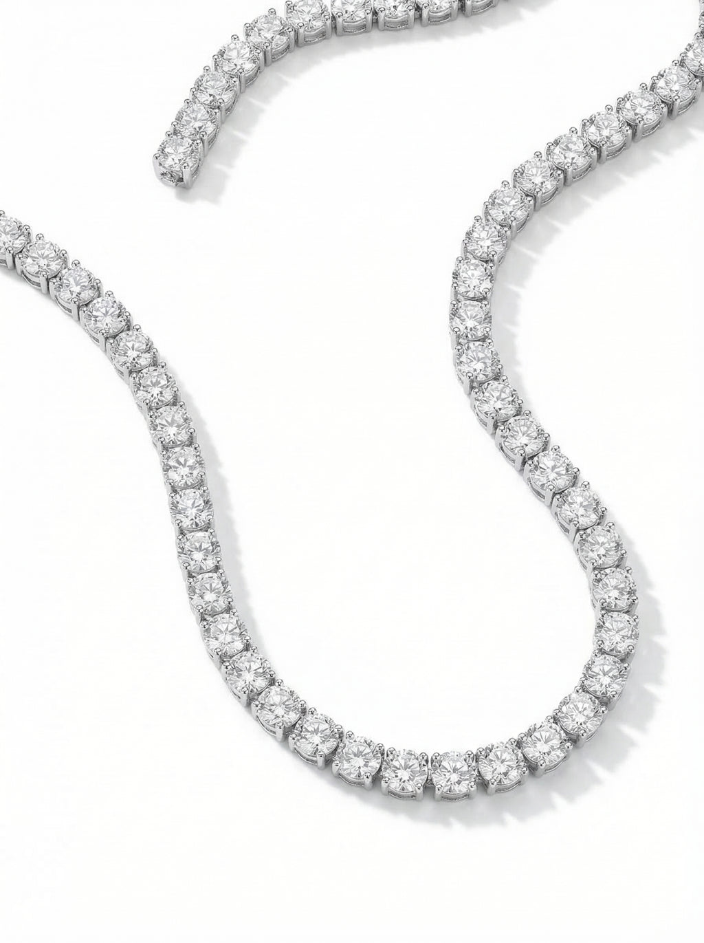 Classic Silver Single line Necklace